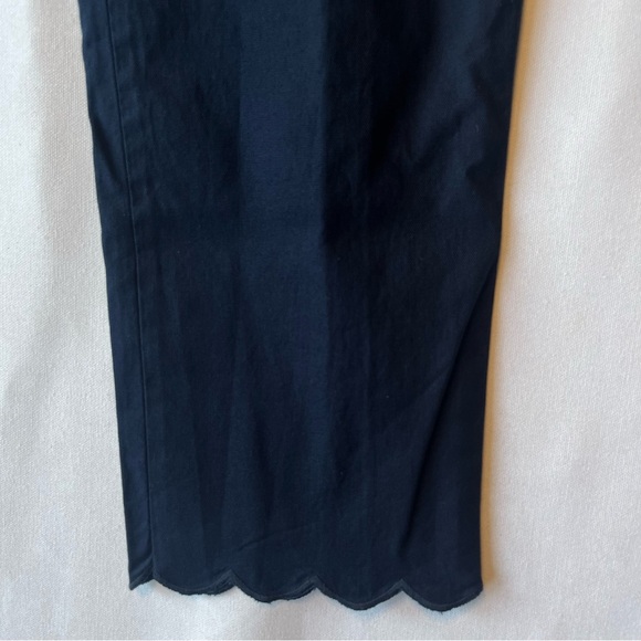 Banana Republic Factory Avery NWT pants 4 Dark blue Straight Scalloped Ankle - Picture 4 of 8
